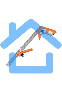 Угольник, 300 мм, металлический, комбинированный Sparta