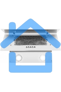 Вытяжка наклонная Hyundai HGH 6830 WG белый, 59.5 см, 350 куб. м/ч, 54 дБ