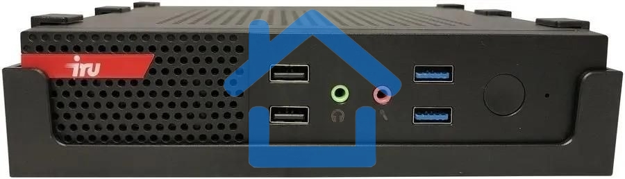 Компьютер IRU Опал 312 slim PG G6405 (4.1) 8Gb SSD256Gb UHDG 610 Free DOS GbitEth 90W черный (2057721)