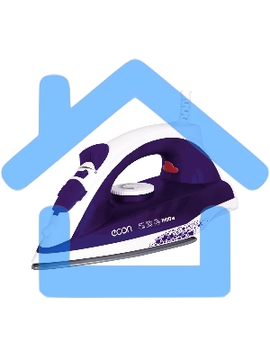 Утюг ECON ECO-BI1801 белый/фиолетовый, 1800 Вт