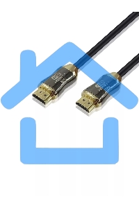 Кабель HDMI 19M/M,ver. 2.1, 8K@60 Hz 2m метал разъемы, нейлоновая оплетка Telecom <TCG300-2M>