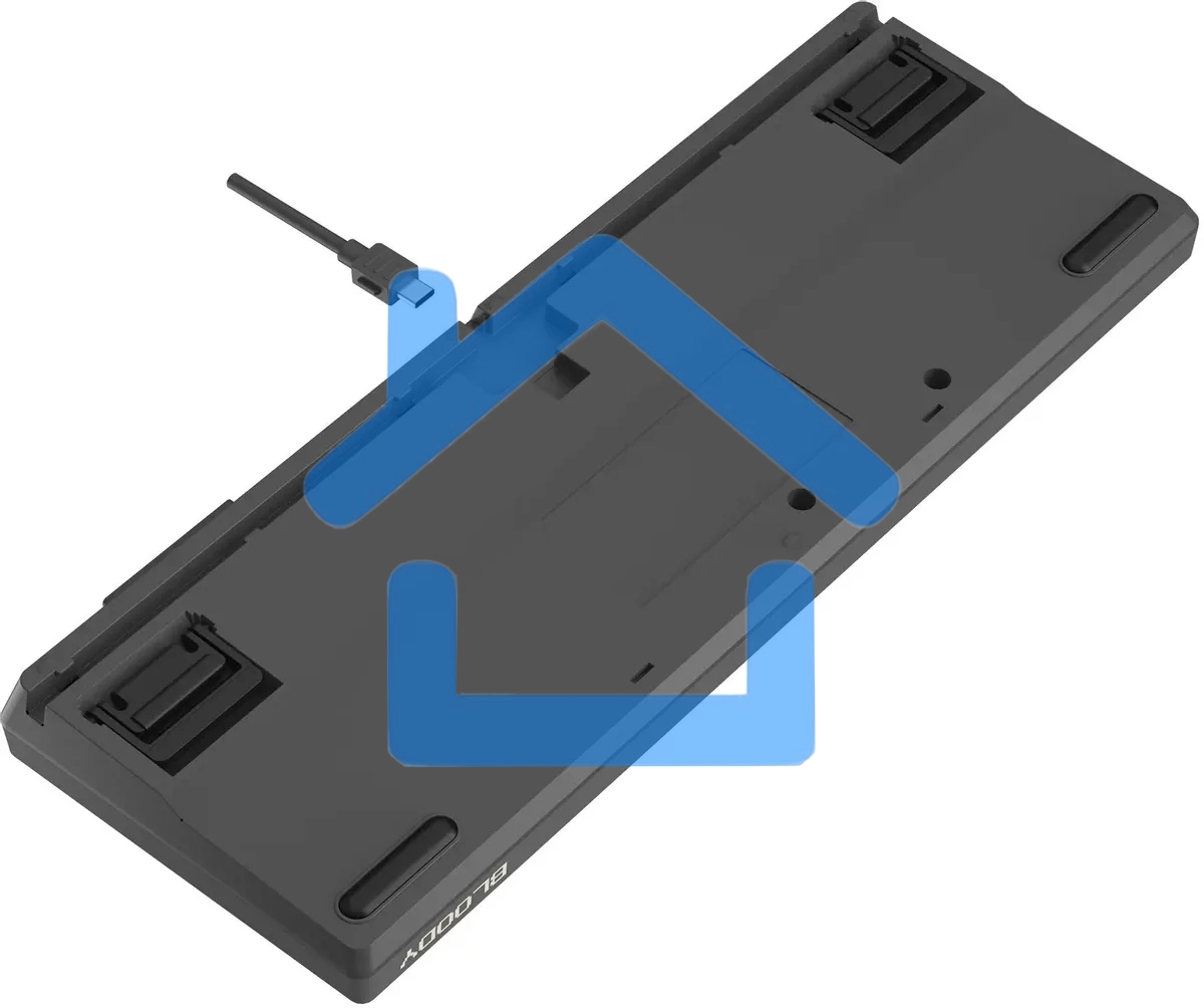 Клавиатура A4Tech Bloody WS87 беспроводная USB, Bluetooth/Радиоканал серый/красный