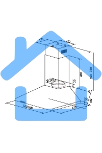 Вытяжка каминная HOMSair Delta 50 белый, 50 см, 600 куб. м/ч, 47 дБ