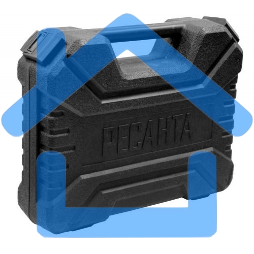 Дрель-шуруповерт Ресанта ДА-12-2ЛК 75/14/2, Аккумуляторная, 12В, 2 АКБ, Кейс