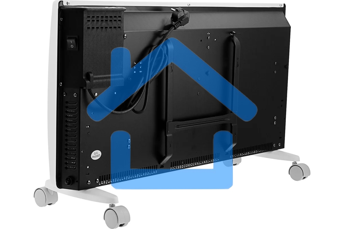 Конвектор гибридный Denzel HybridX-2000 белый, 2000 Вт, 30 м2, термостат, дисплей