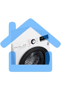 Стиральная машина LG TW4V3RS6W белый, загрузка фронтальная 10,5 кг, 1400 об/мин., класс: А