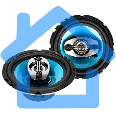 Колонки автомобильные Ural Бирюза АС-Б1647, 140Вт, 92дБ, 4Ом, 16.5см, (6 1/2дюйм), 2шт, коаксиальные, четырехполосные