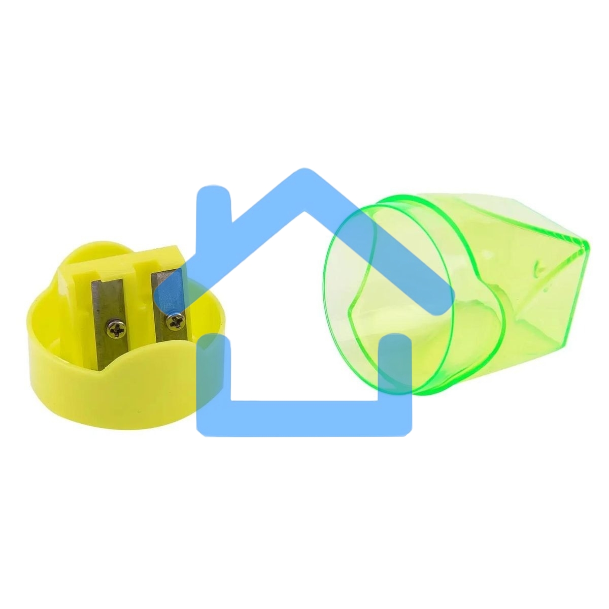 Точилка для карандашей ручная Deli E39768, 2 отверстия, пластик, ассорти