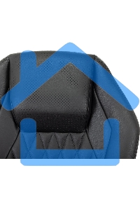 Кресло руководителя Бюрократ _Aura/Black черный, кожа, крестовина полированный алюминий