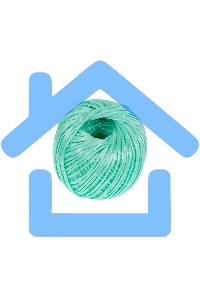 Шпагат полипропиленовый Сибртех 93980 1200 текс, 1,7 мм, L 110 м, Россия, зеленый