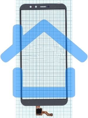 Сенсорное стекло (тачскрин) для Huawei Honor 9 Lite, серое