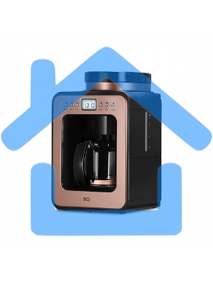 Кофеварка капельная BQ CM7001 Rose Gold-Black со встроенной кофемолкой, исп. кофе - молотый/зерновой, 0.6 л, 600 Вт.