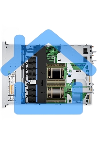 Сервер Dell PowerEdge R450/ PowerEdge R450 chassis (up to 4x3.5