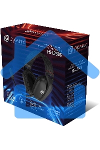 Наушники с микрофоном Оклик HS-L750G черный 1.5м накладные оголовье