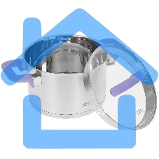 Кастрюля LARA LR02-253 Лаванда 3,8 л, 20 см, с крышкой, нержавеющая сталь