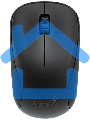 Мышь беспроводная Genius NX-7000 черный, 1200 dpi, радиоканал, USB, кнопки - 3