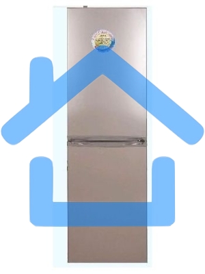 Холодильник DON R-290 Z золотой песок двухкамерный 209/101л морозилка снизу