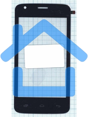 Сенсорное стекло (тачскрин) для Micromax Q325, черное