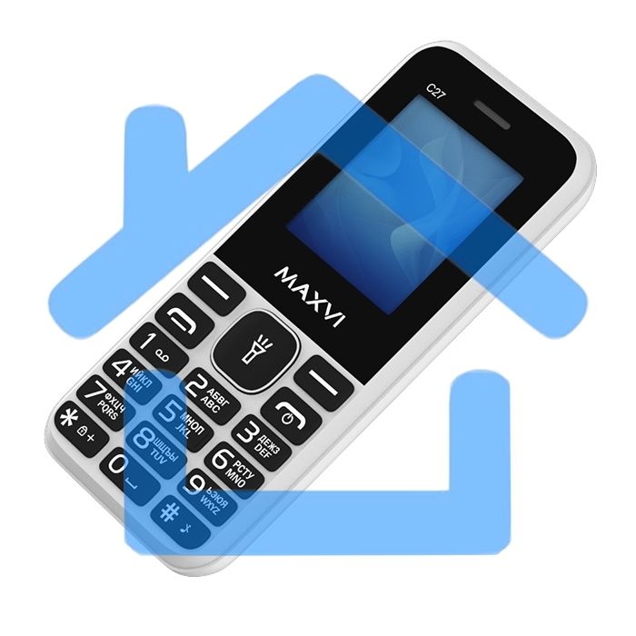 Мобильный телефон Maxvi C27 белый