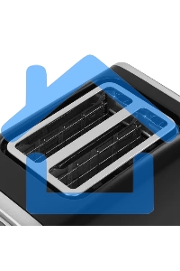 Тостер BQ T4002, 850 Вт, 7 степеней поджаривания, стальной/черный