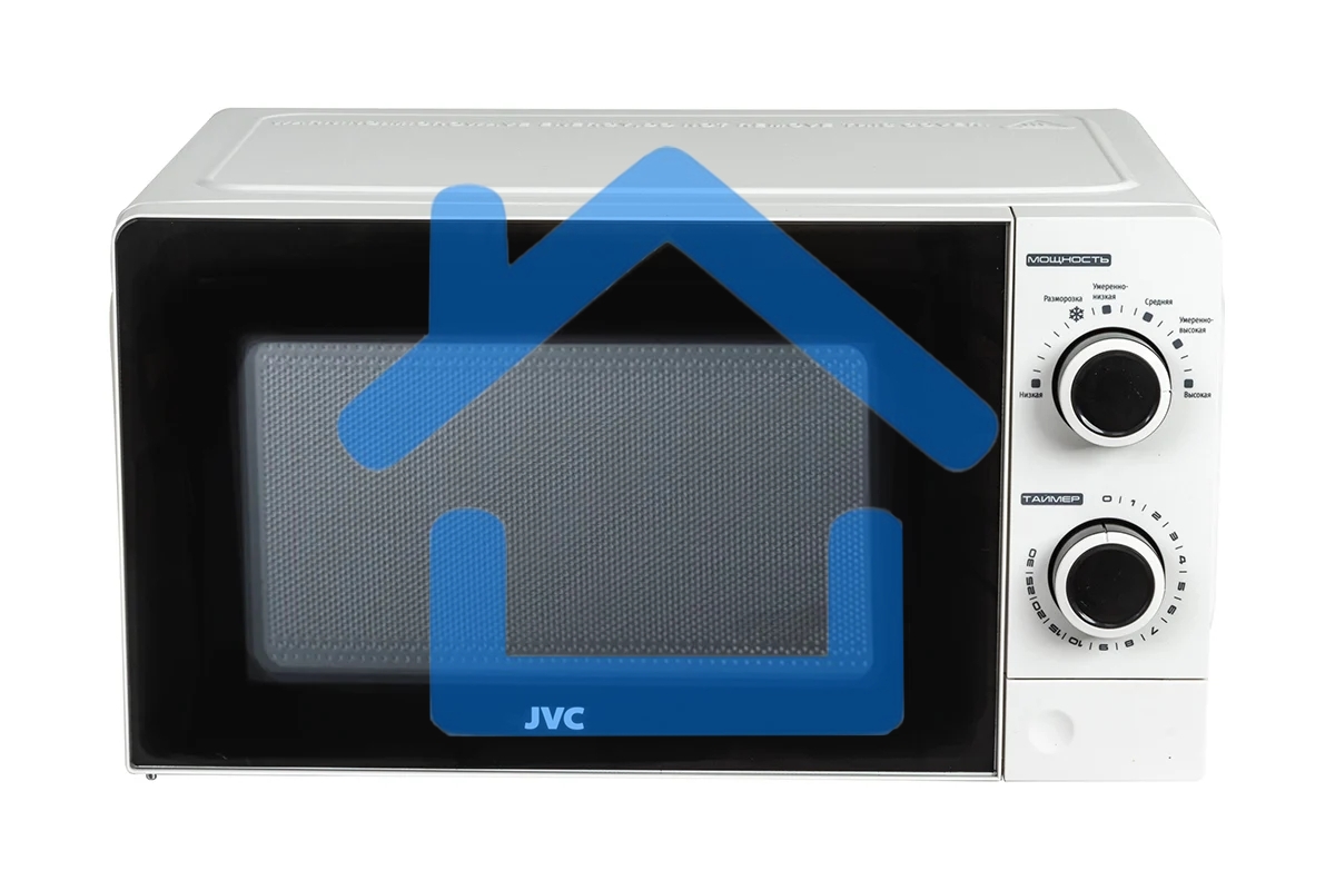 Микроволновая печь JVC JK-MW121M белый, 20 л, 700 Вт, переключатели - поворотный механизм