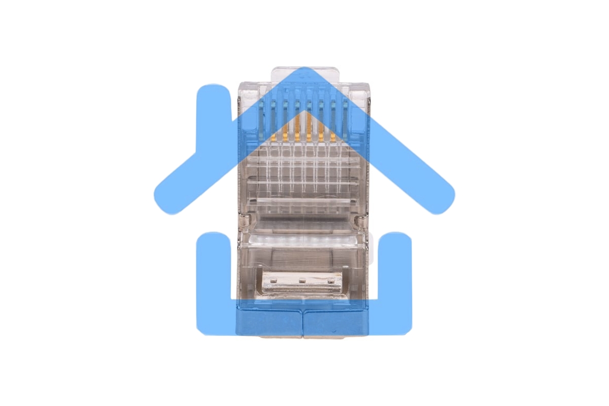 Разъем сквозной RJ-45 Rexant (8P8C) под витую пару, FTP, CAT 5e (1 шт)