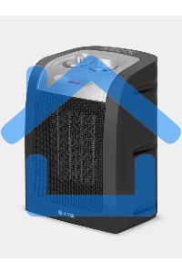 Тепловентилятор Vitek VT-2067 черный/серебристый, 1800 Вт, 15 м2, термостат