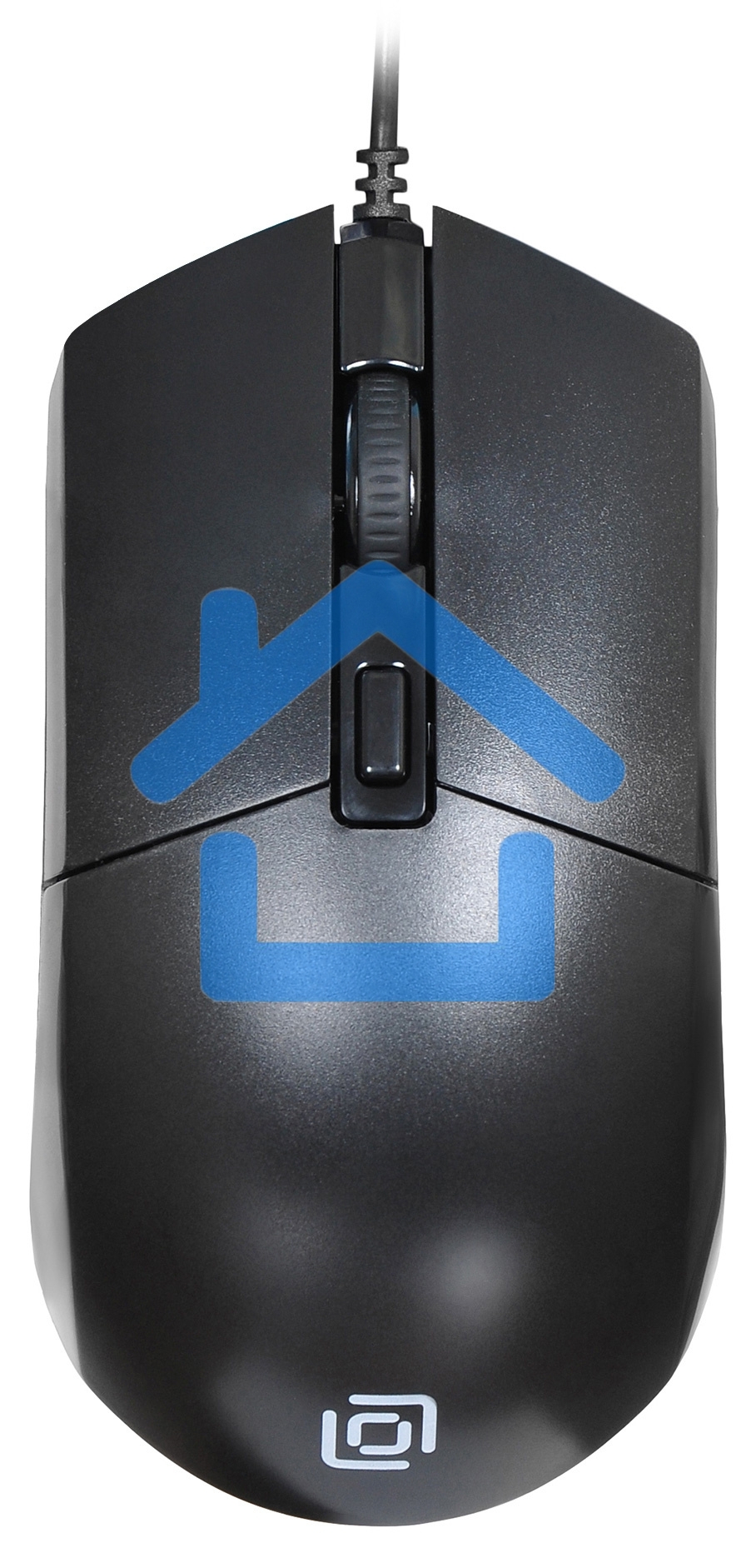 Мышь проводная Oklick 207M черный, 2400 dpi, USB, кнопки - 4