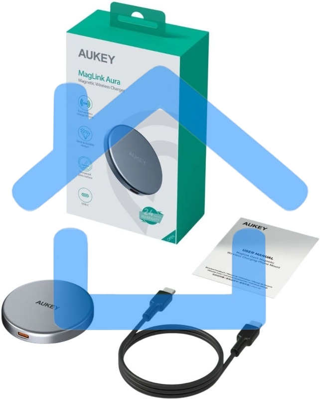 Беспроводное зарядное устройство Aukey LC-MC10 Magnetic Qi2