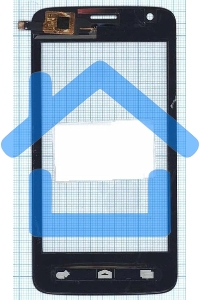 Сенсорное стекло (тачскрин) для Micromax Q325, черное