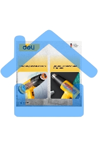 Фен технический Deli DL391201 (2000Вт, рабочая температура 400/600 град.)