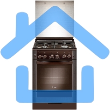 Плита газовая Gefest ПГ 6300-02 0347 коричневый, конфорок 4 шт, духовка 52 л, 60 см x 85 см x 60 см