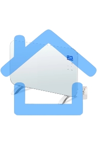 Конвектор Neoclima AURA-2000W белый, 2000 Вт, 25 м2, электронный термостат, Wi-Fi