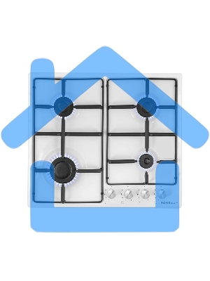 Газовая варочная панель HOMSair HGE643GWH