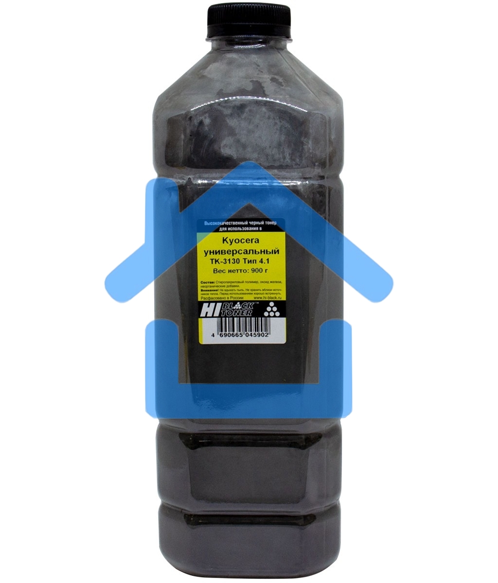 Тонер Hi-Black Универсальный для Kyocera TK-3130, Тип 4.1, Bk, 900 г, канистра