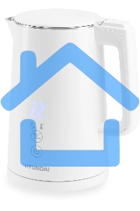 Чайник электрический Hyundai HYK-S5508 1.5 л, 2200 Вт, белый