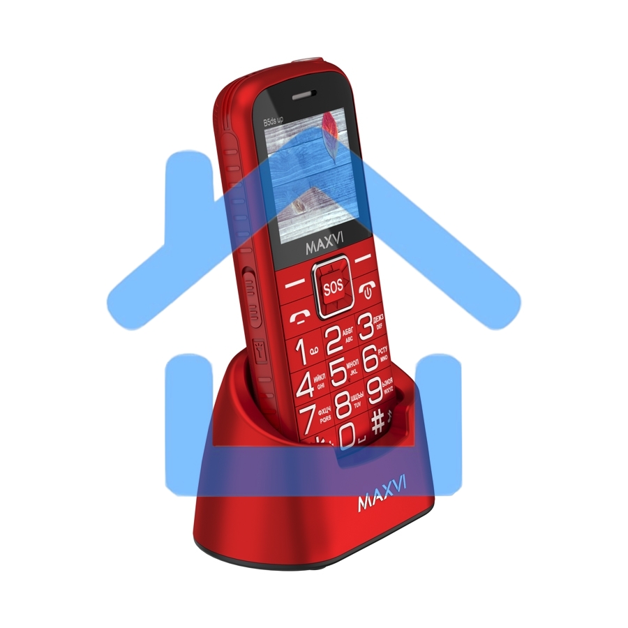 Мобильный телефон Maxvi B5ds up red. 