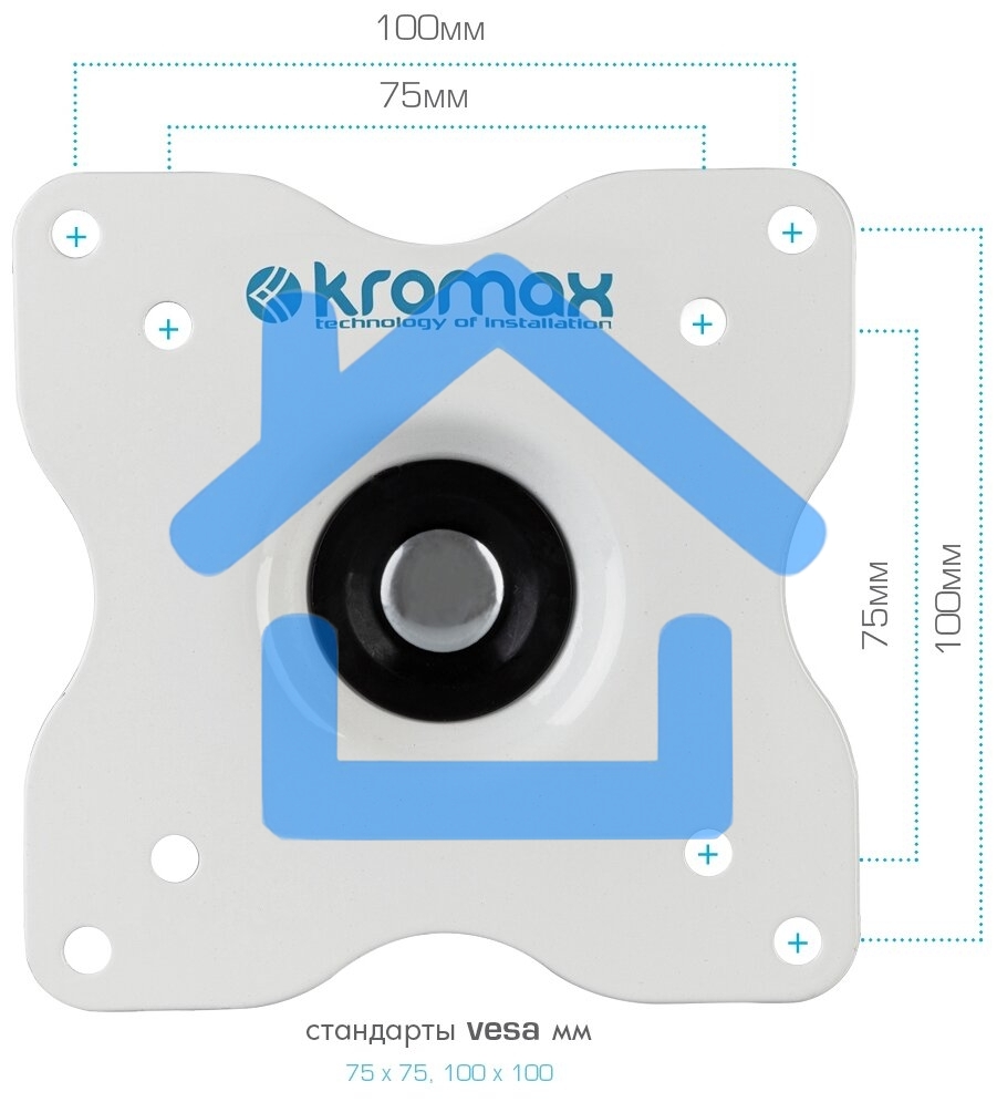 Кронштейн для телевизора Kromax DIX-15 белый 15
