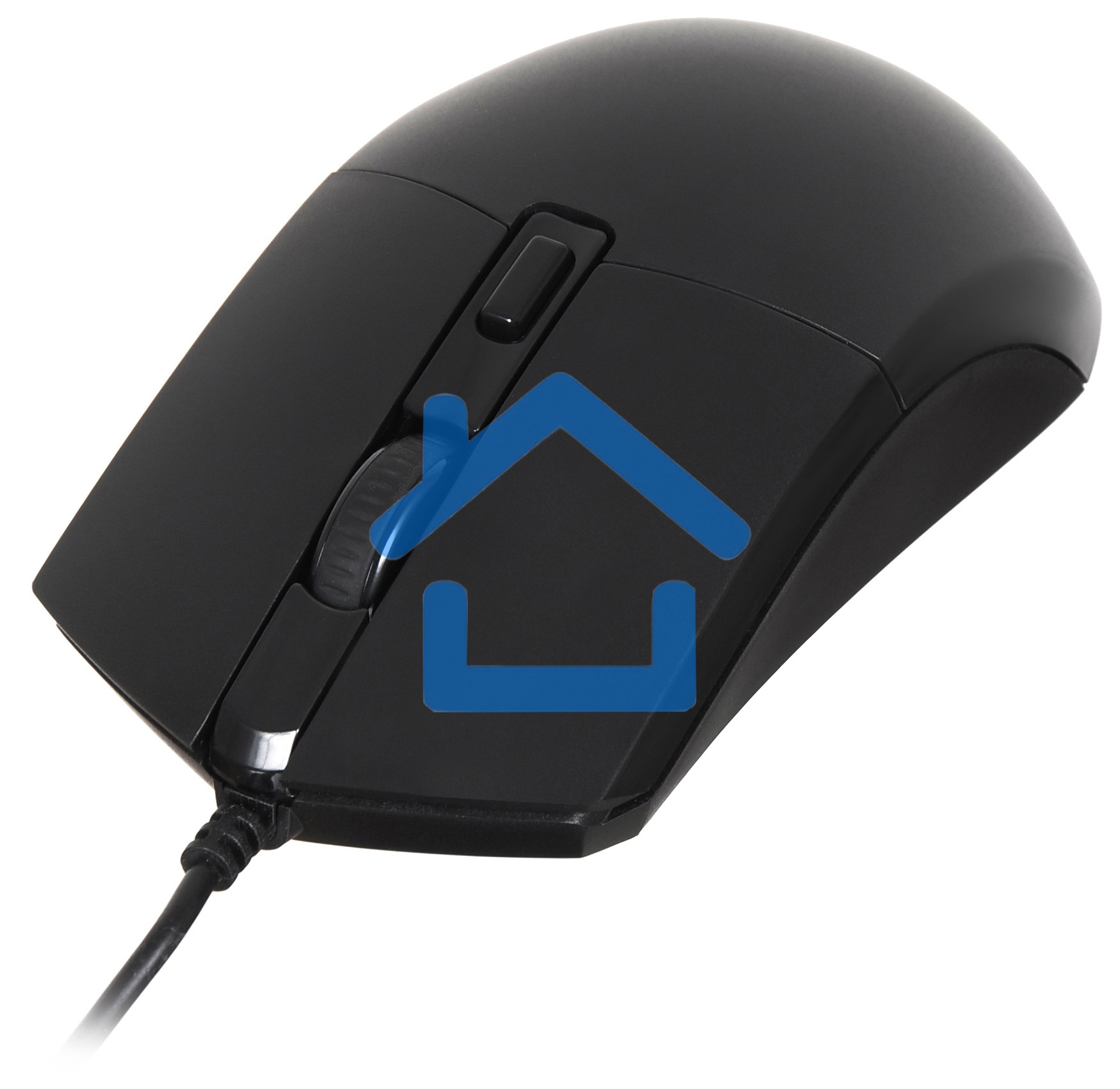 Мышь проводная Oklick 207M черный, 2400 dpi, USB, кнопки - 4