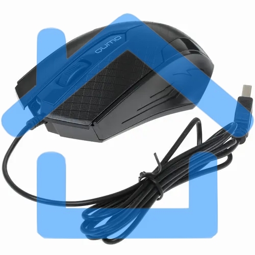 Мышь проводная Qumo Office M14 черный, 1000 dpi, USB, кнопки - 3