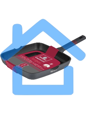 Сковорода Rondell Stripes RDA-1616 квадратная 28см покрытие: Xylan Plus ручка несъемная (без крышки) серый