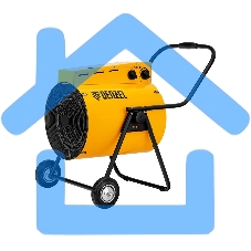 Тепловая пушка Denzel SFH-15000, 400 В, желтый, 120/9000/15000 Вт, 150 м2, термостат