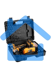 Дрель-шуруповерт Deko GCD20DU PRO, Аккумуляторная, 20В, 2 АКБ, Кейс + набор 63 инструмента для дома