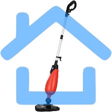 Швабра паровая Kitfort КТ-3939 1300Вт красный/черный