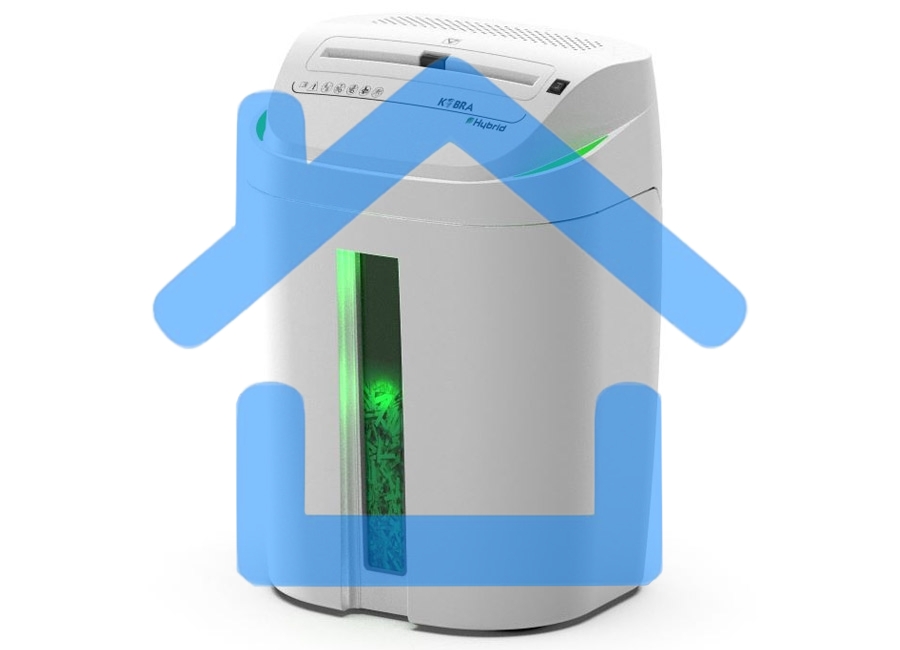 Шредер Kobra C4-Hybrid E/S серый (секр.P-4) перекрестный 15лист. 40лтр. скрепки скобы пл.карты CD