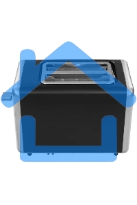 Тостер BQ T4002, 850 Вт, 7 степеней поджаривания, стальной/черный