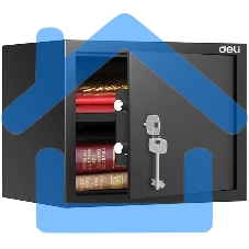 Сейф Deli Srock ET563 300x380x300мм ключевой