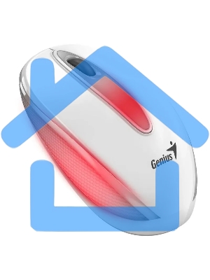 Мышь проводная Genius DX-Mini белый, 1000 dpi, USB, кнопки - 3