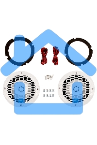 Колонки автомобильные ACV Marine M6 белый 70Вт 87дБ 16.5см (6 1/2дюйм) (ком.:2кол.) коаксиальные двухполосные