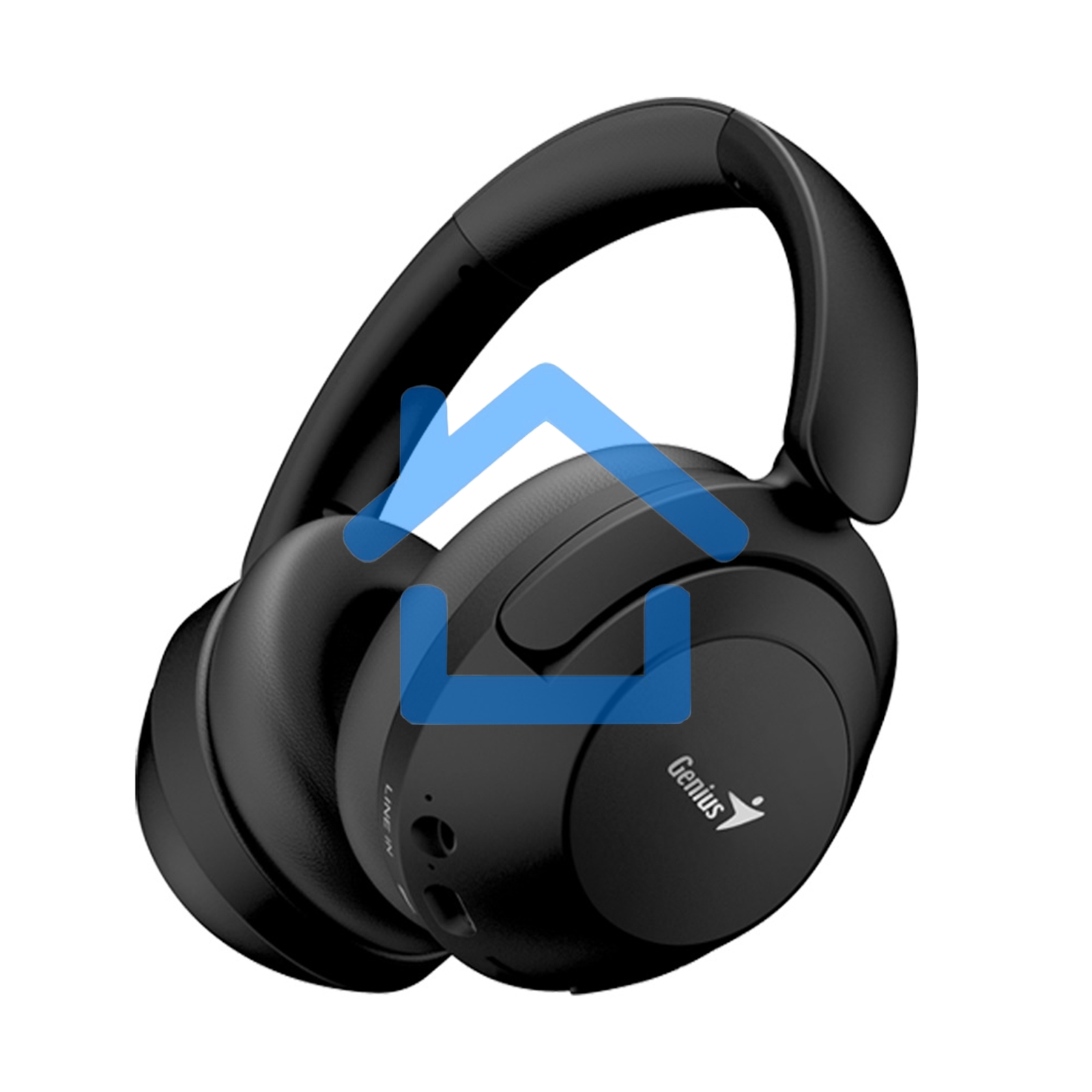 Наушники Genius HS-810BT, подключение Bluetooth, 3.5мм, зарядка Type-C, время работы до 8 часов, размеры 175 x 185.4x 84.7мм. черный
